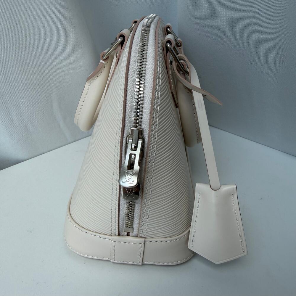 Louis Vuitton Alma BB Epi Quartz White Leather Crossbody Bag M58706 Quiet Luxury - Picture 7 of 16
